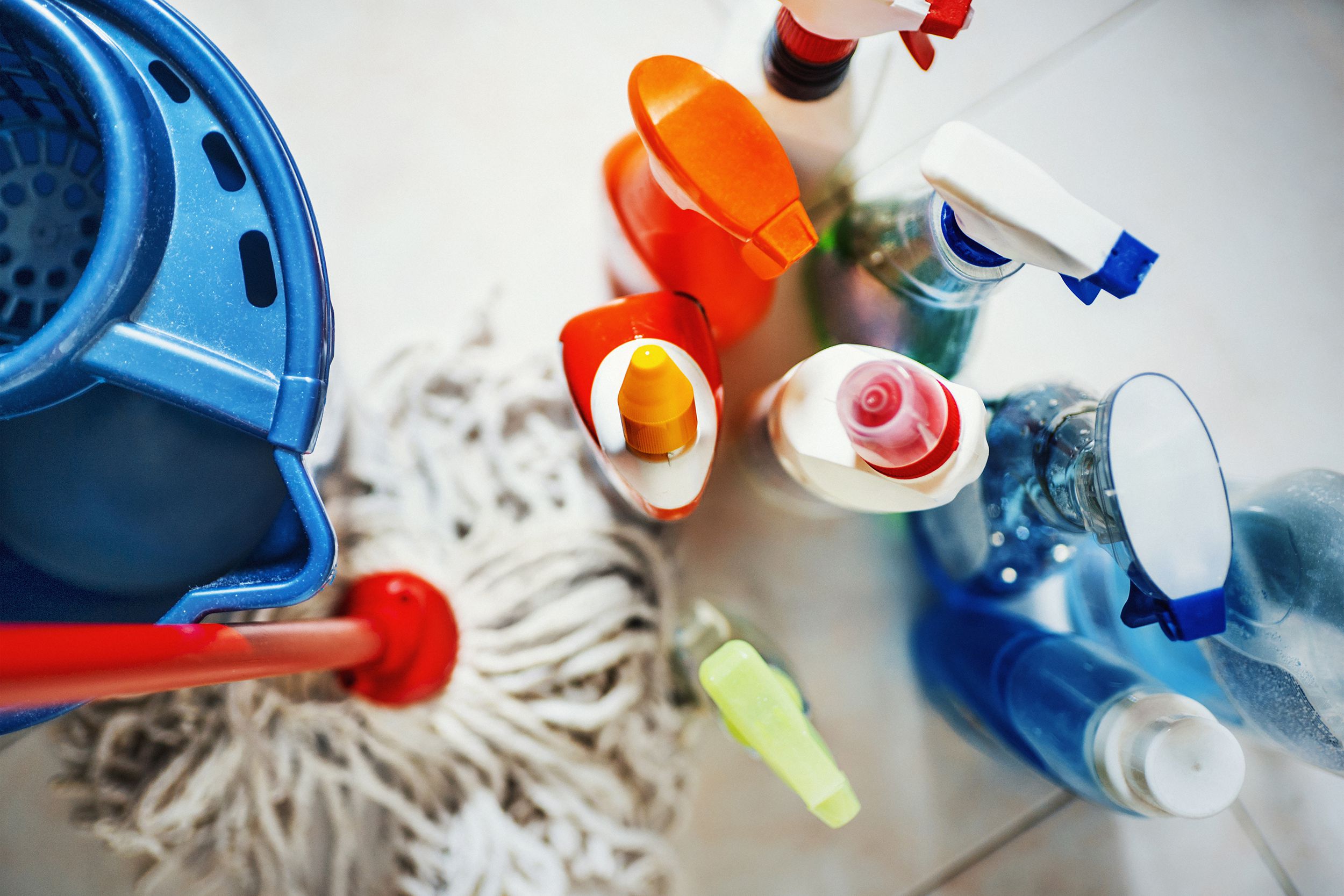 selection of cleaning products