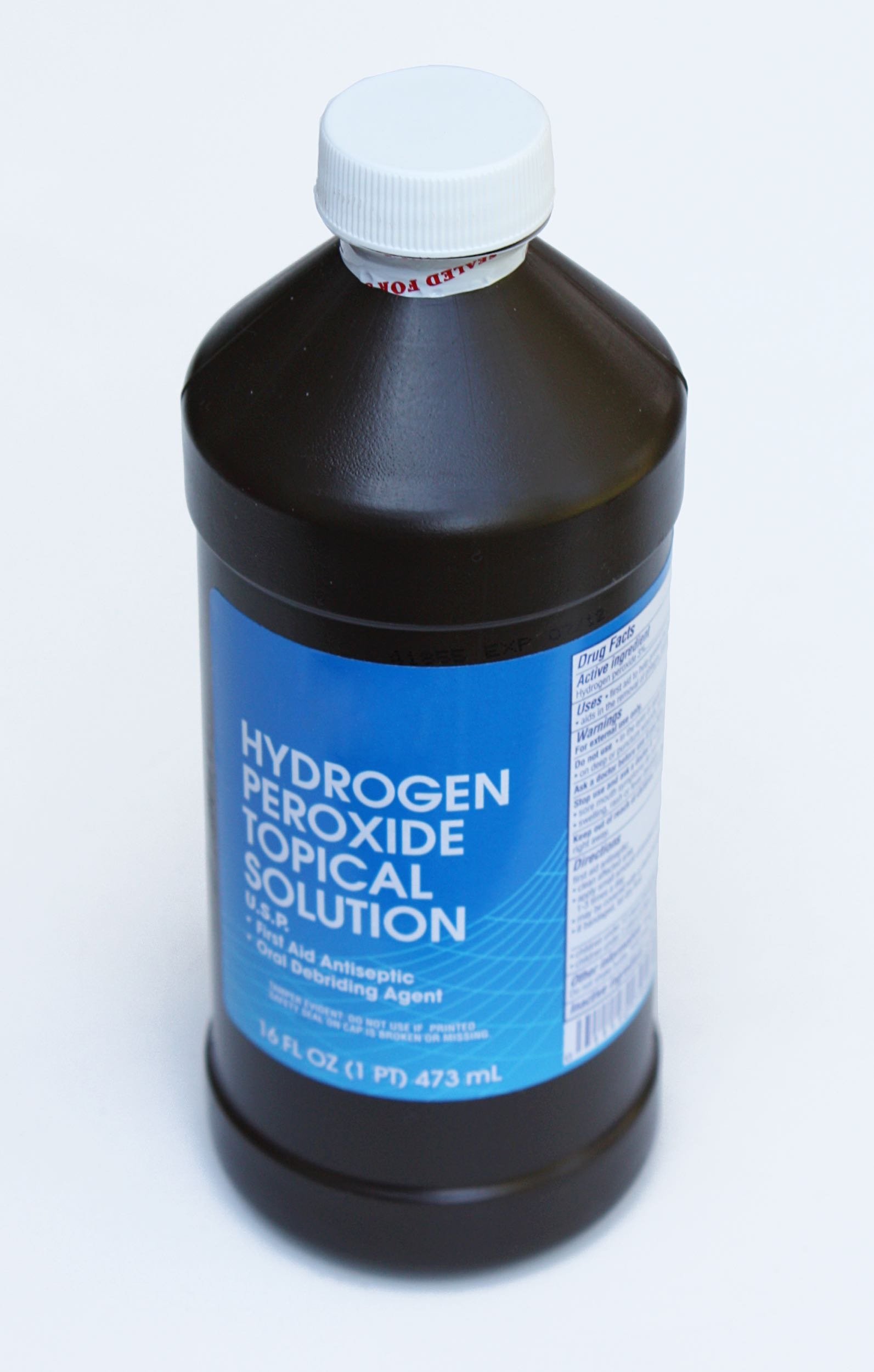 bottle of hydrogen peroxide