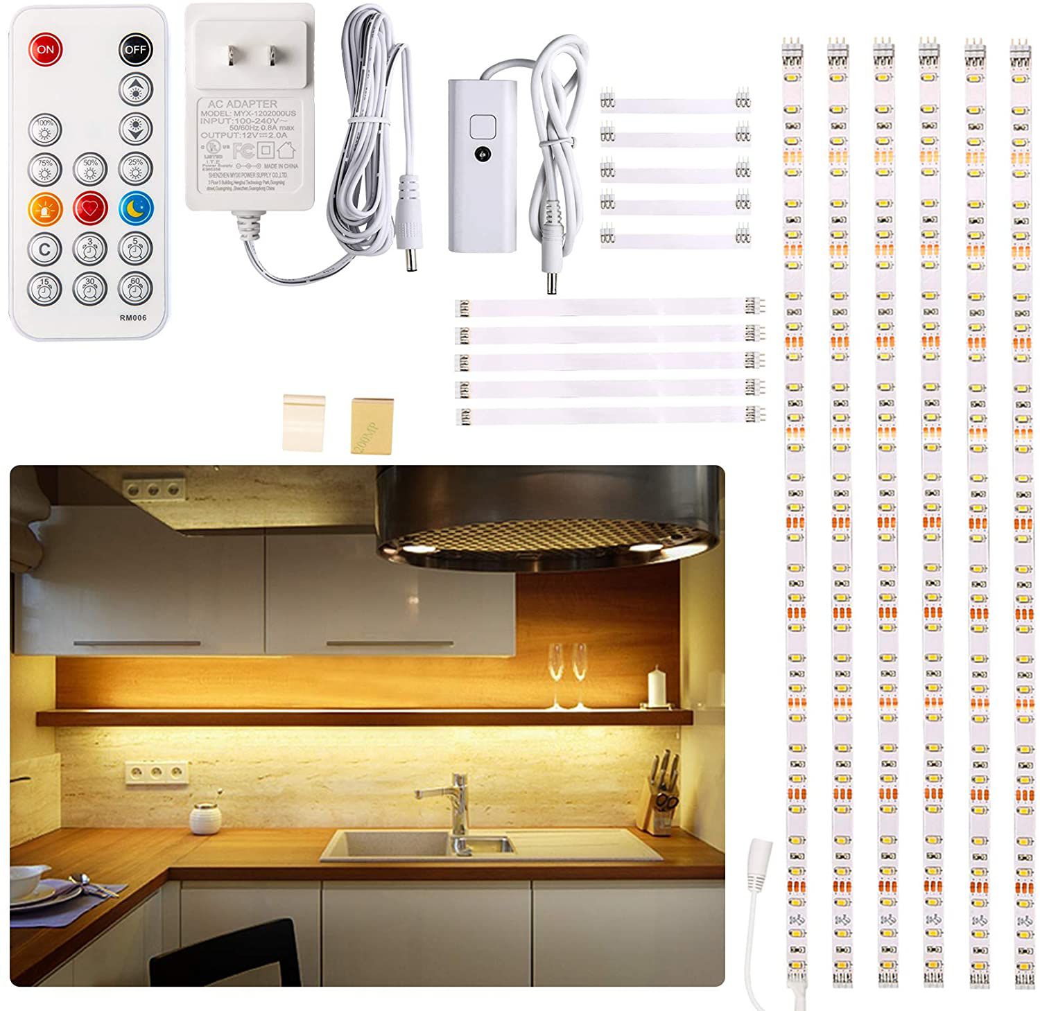 Wobane Under Cabinet LED Lighting Kit