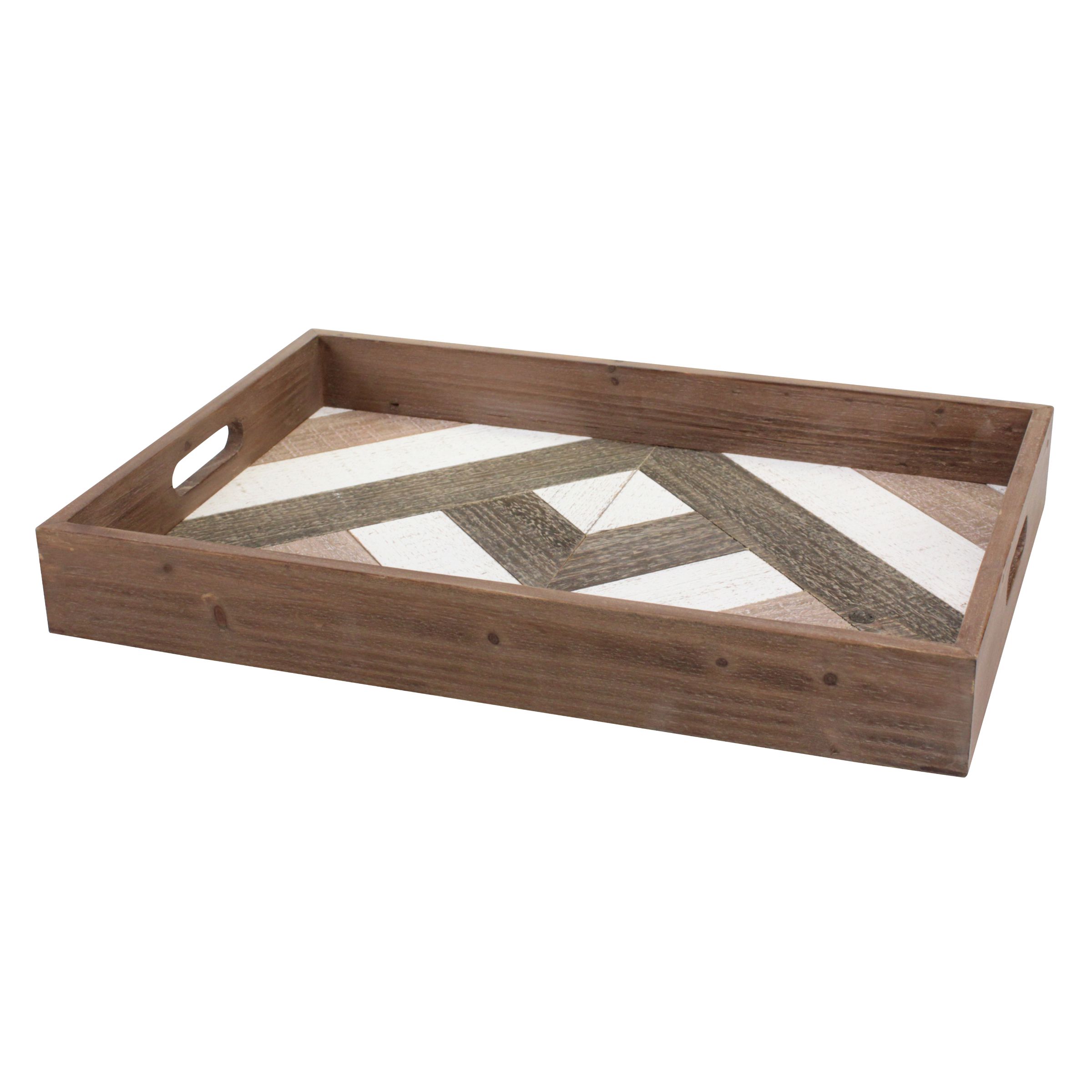 Geometric Wooden Tray