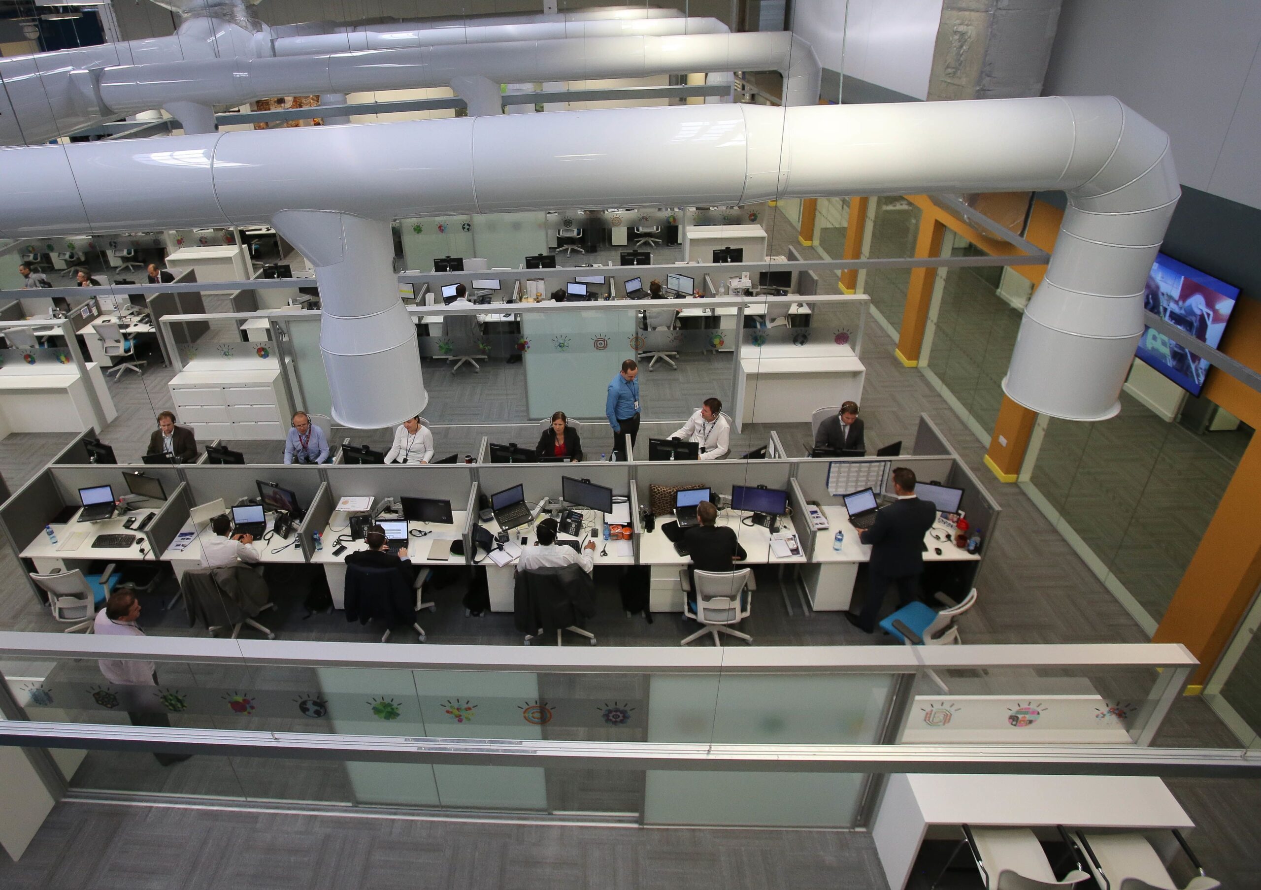 General view of IBM's new offices, as the IBM Company opens European Digital Sales Center to transform Digital client engagement.