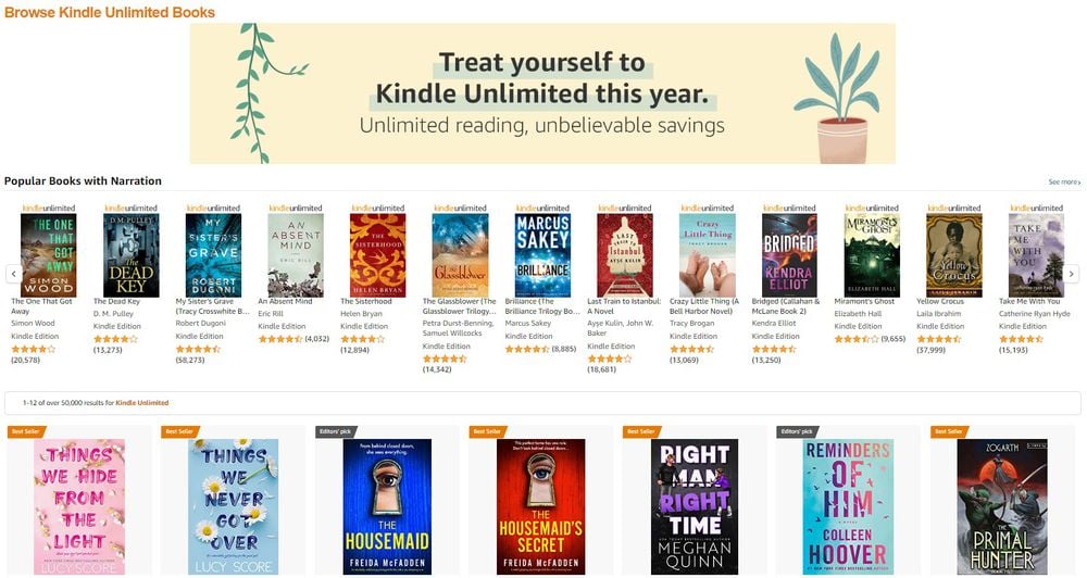 Kindle Unlimited Books