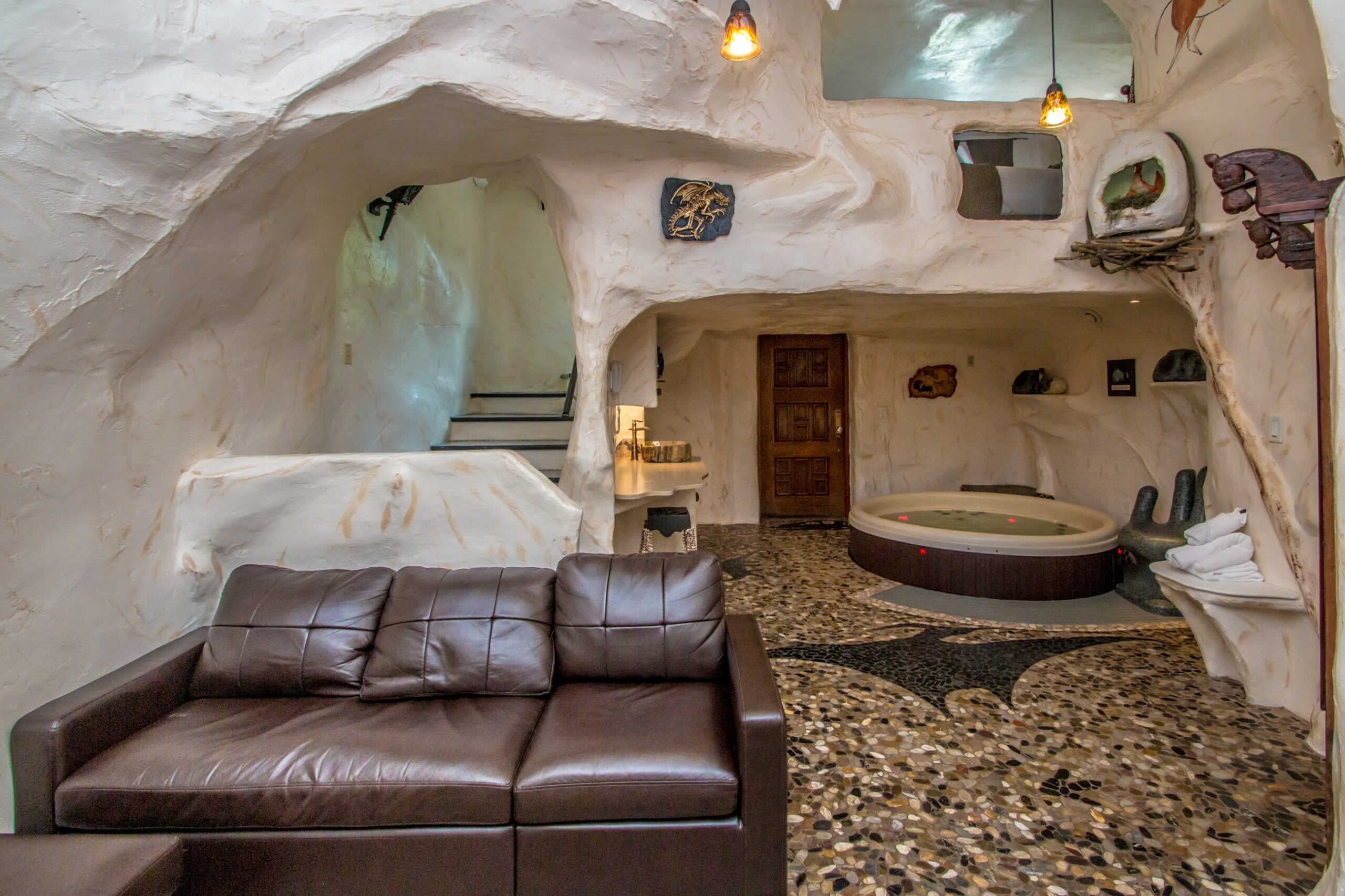 Interior of The Cave of Adventure Suites, North Conway, New Hampshire