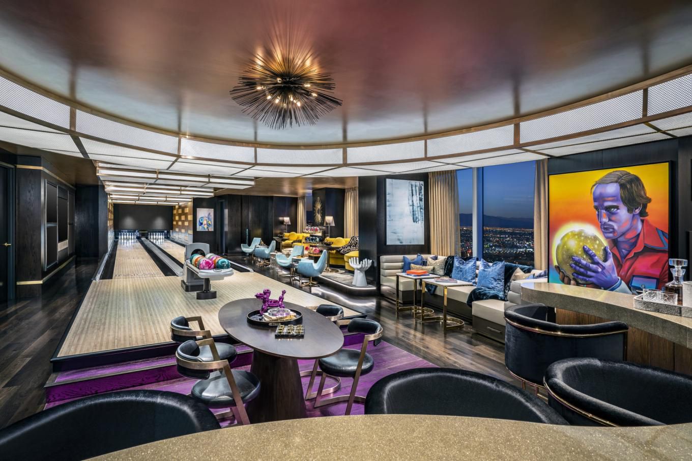 Bowling Alley of The Kingpin Suite of The Palms, Las Vegas