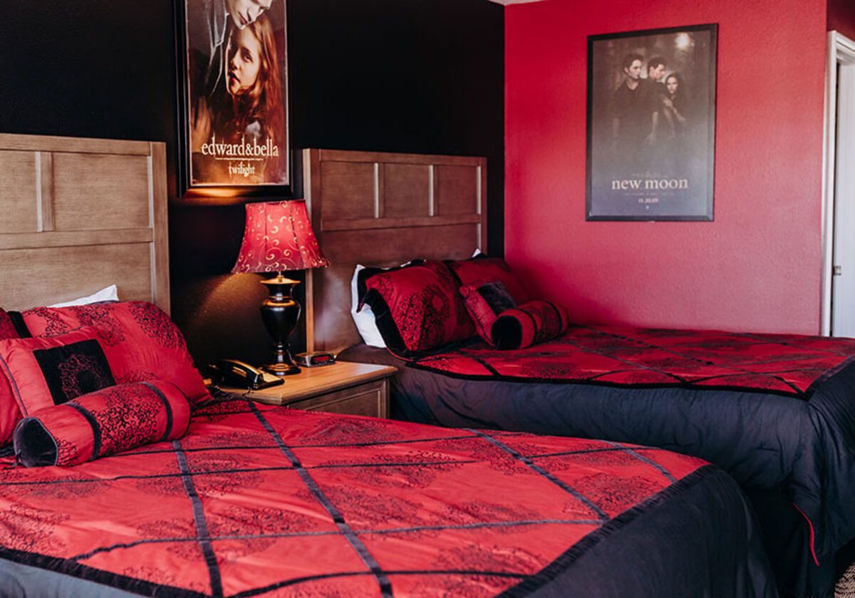 Interior of Twilight Room of Pacific Inn Motel, Forks, Washington