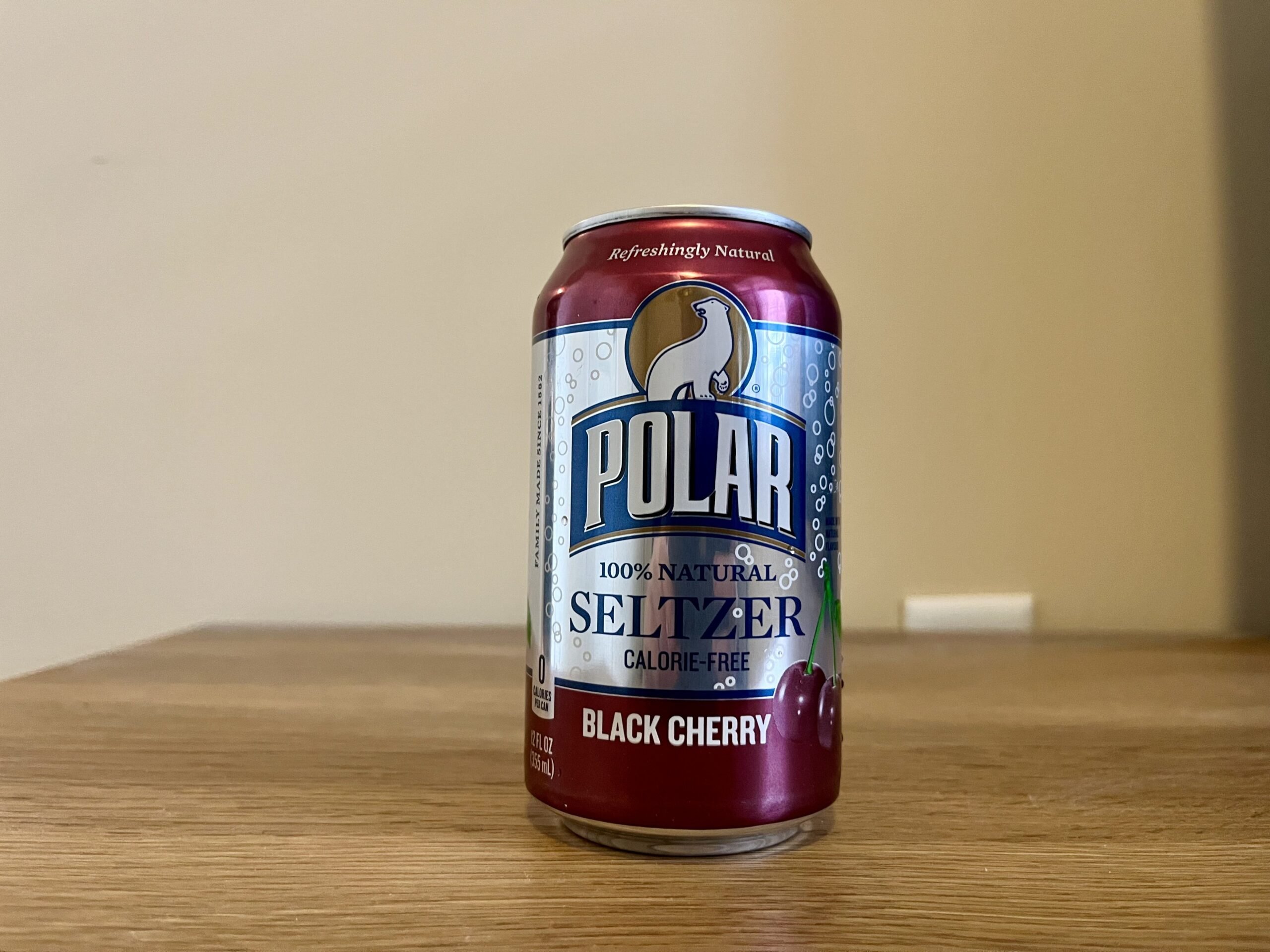 black cherry polar sparkling water