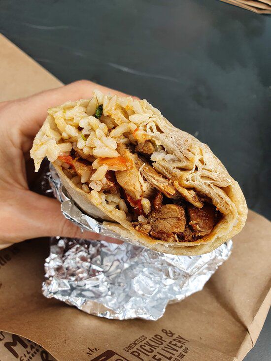 a simple burrito from chipotle