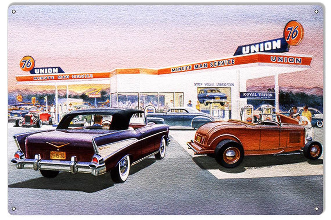1957 gas station