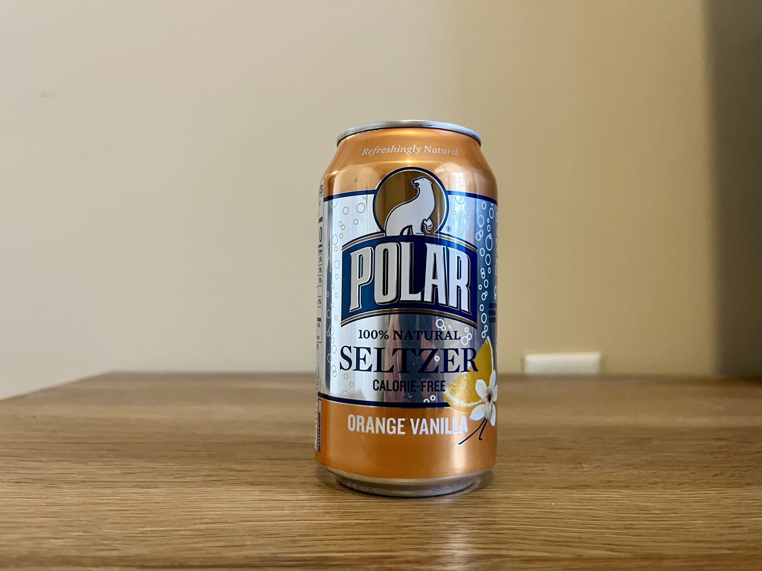 orange vanilla polar sparkling water
