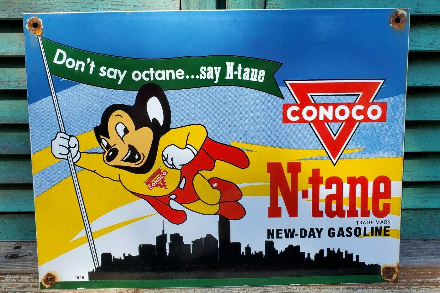 1949 gas station advertisement