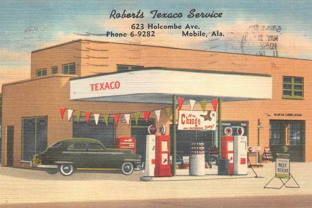 1952 gas station