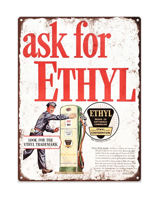 1945 gas station advertisement