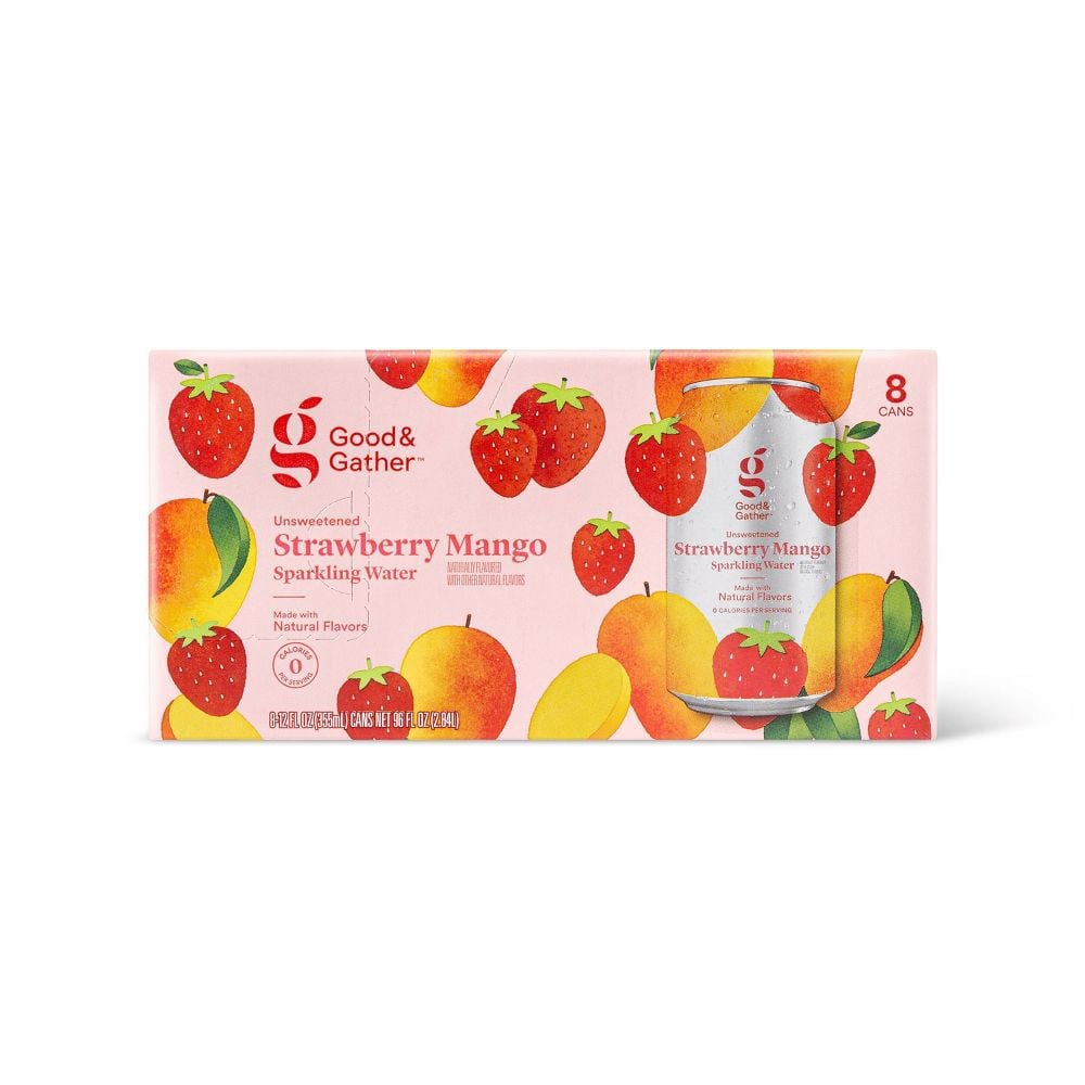good and gather strawberry mango sparkling water