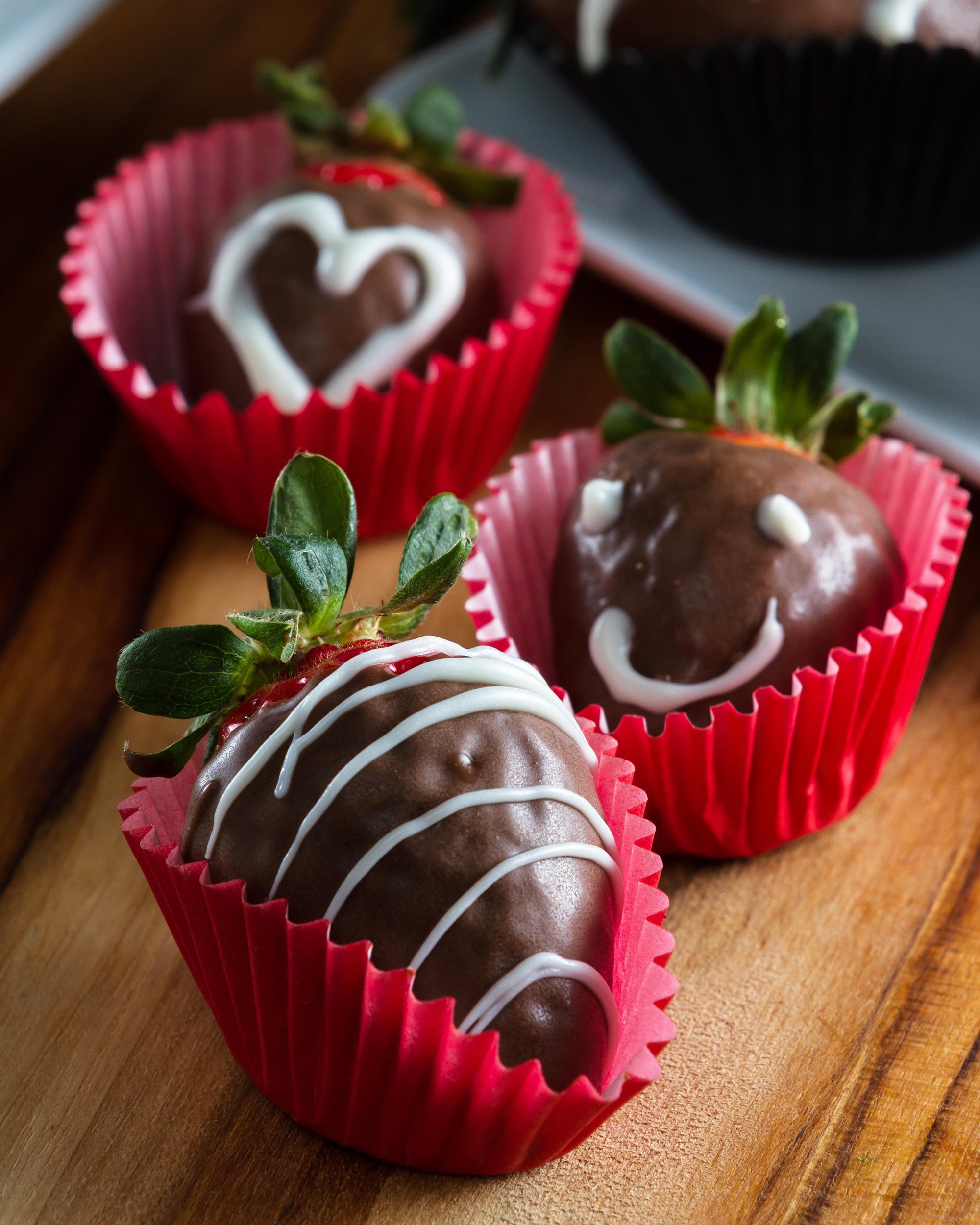 chocolate covered strawberries made at home