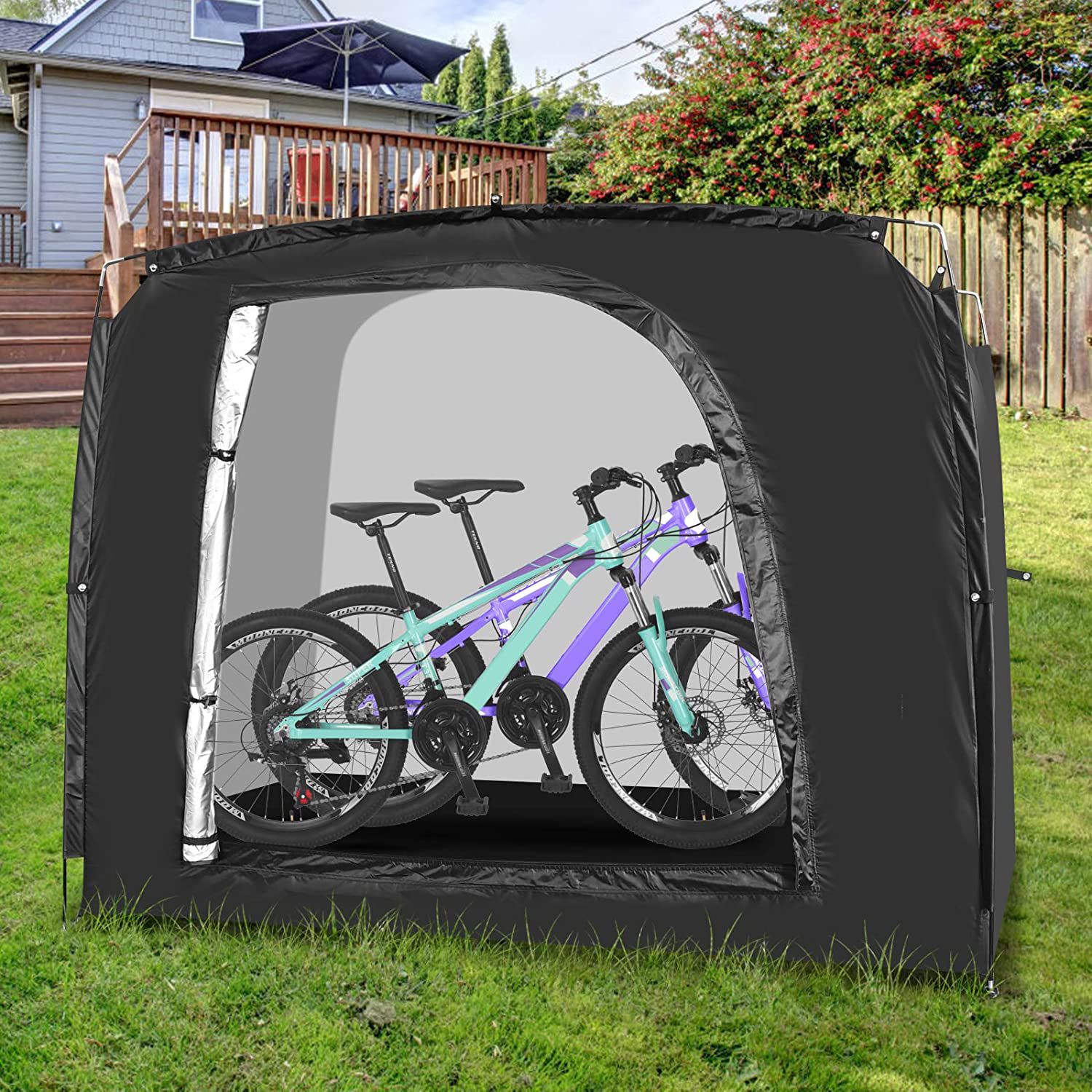 Easiest: Use a Pop-Up Shed