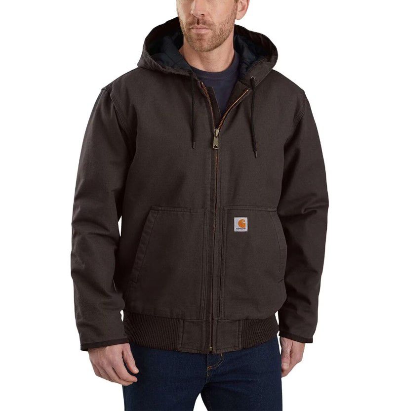 Man wearing Carhartt Washed Duck Active Jacket