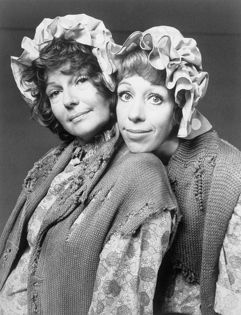 Rita Hayworth and Carol Burnett