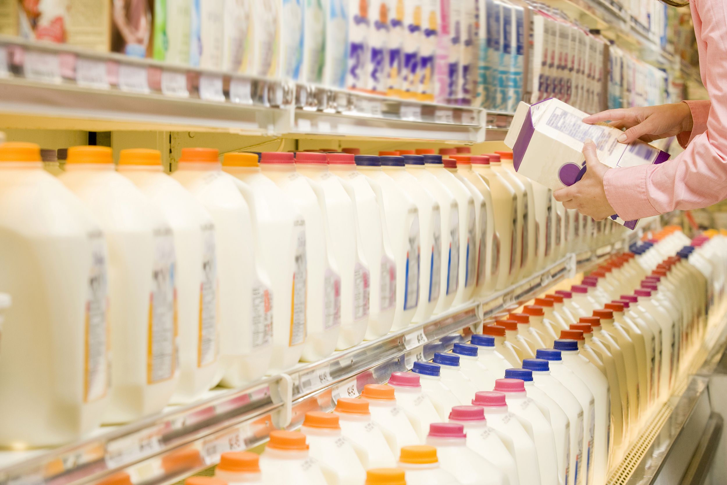 Checking expiration dates on milk