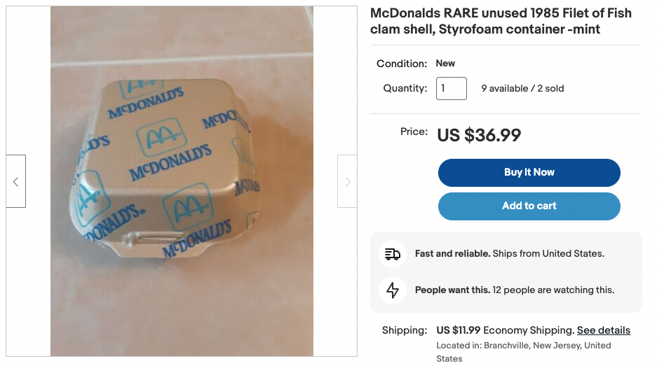 Filet-o-Fish eBay Auction