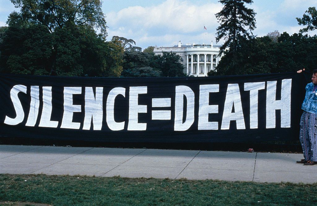 ACT UP Activists Protest US AIDS Policy