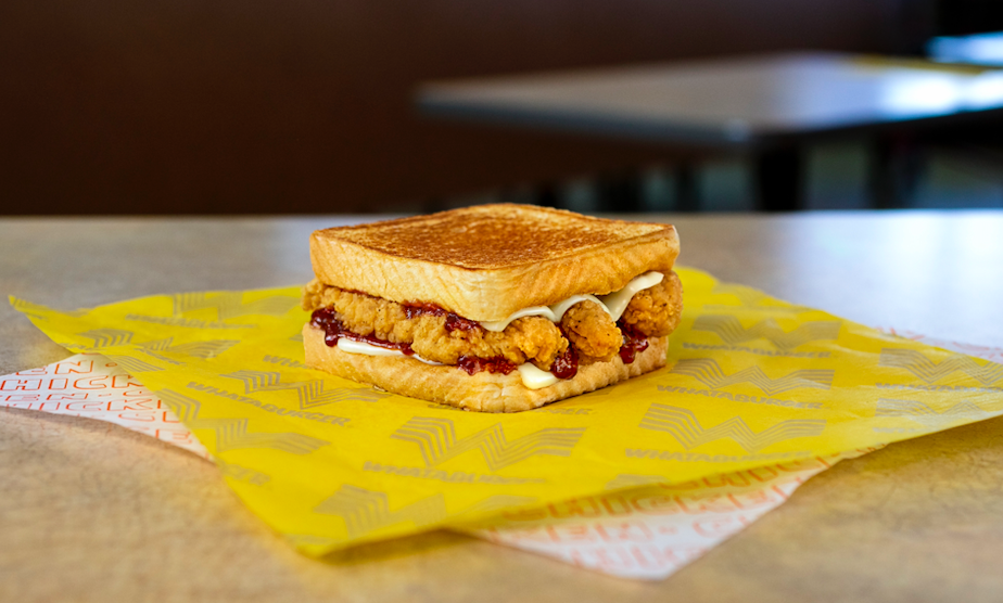 Whataburger Honey BBQ Chicken Strip Sandwich