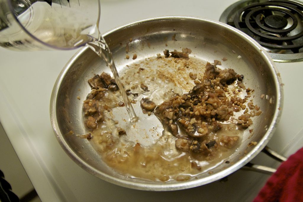 Deglazing a Pan