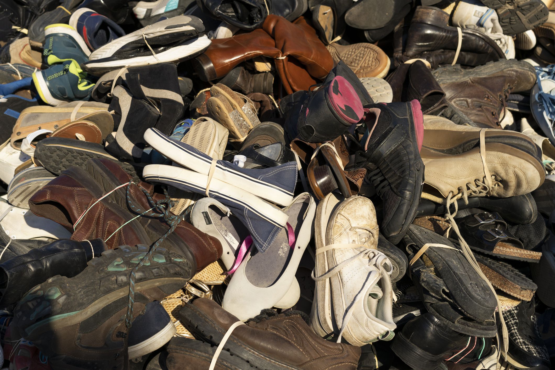 Pyramid of shoes, Lyon, France