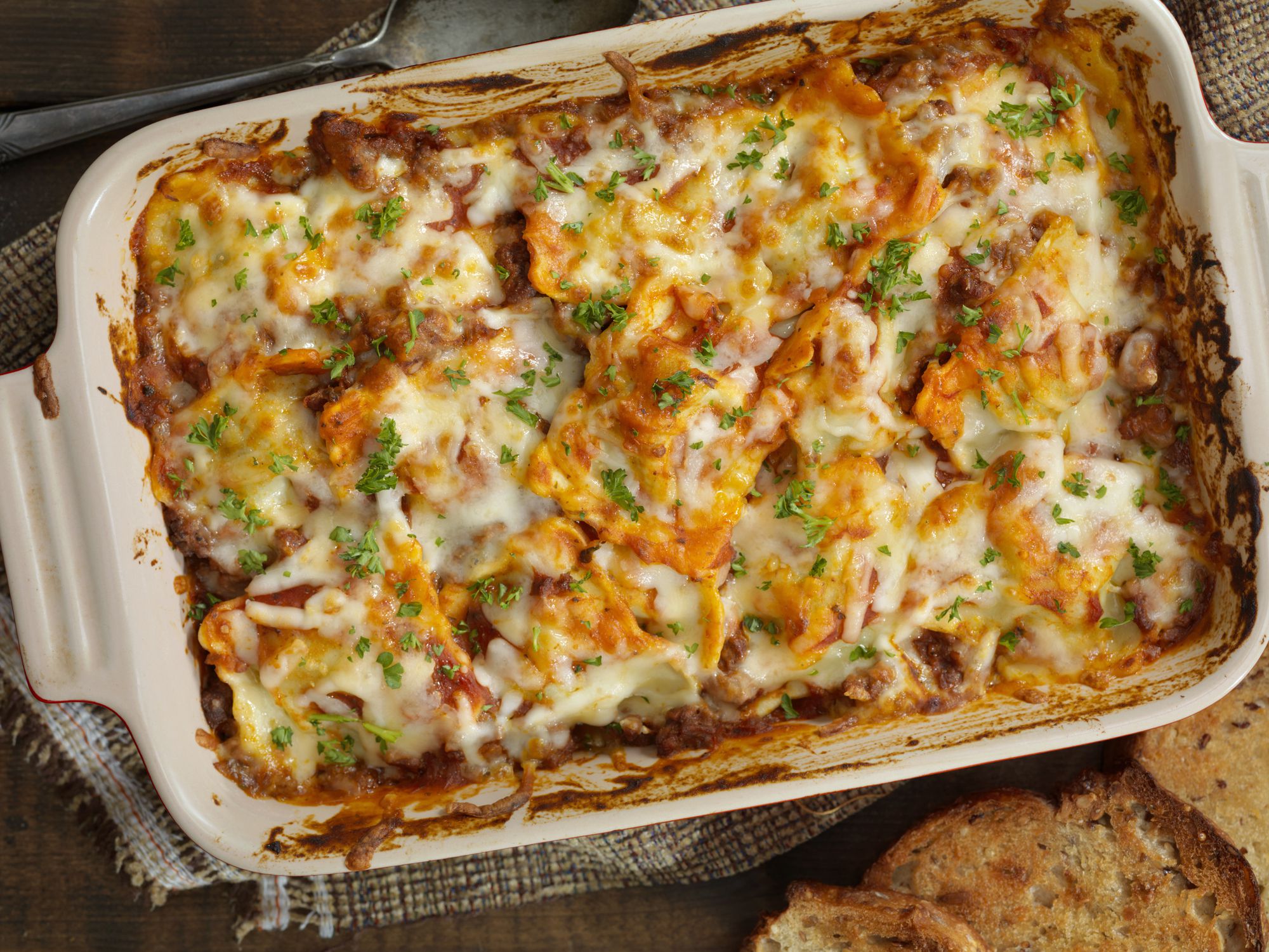 Baked Cheese Ravioli Lasagna
