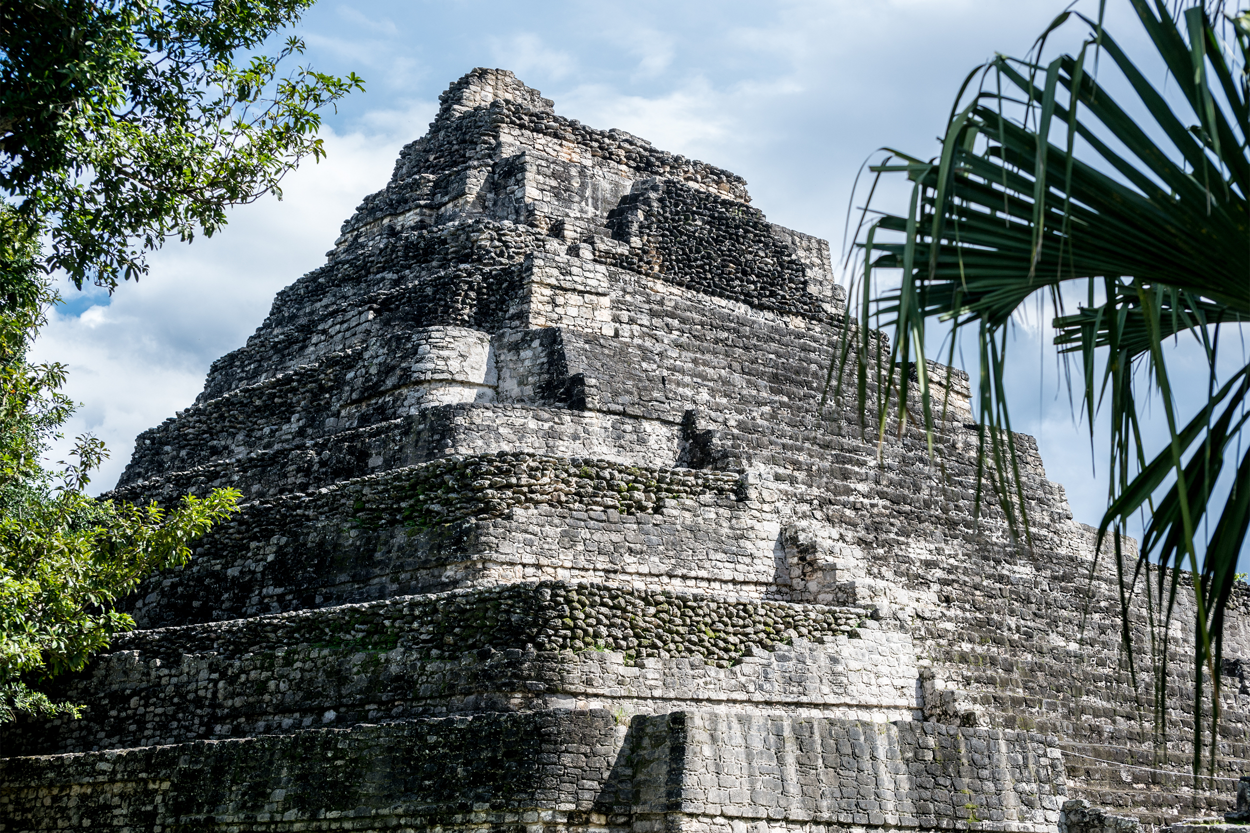 The Chacchoben Ruins Pyramid