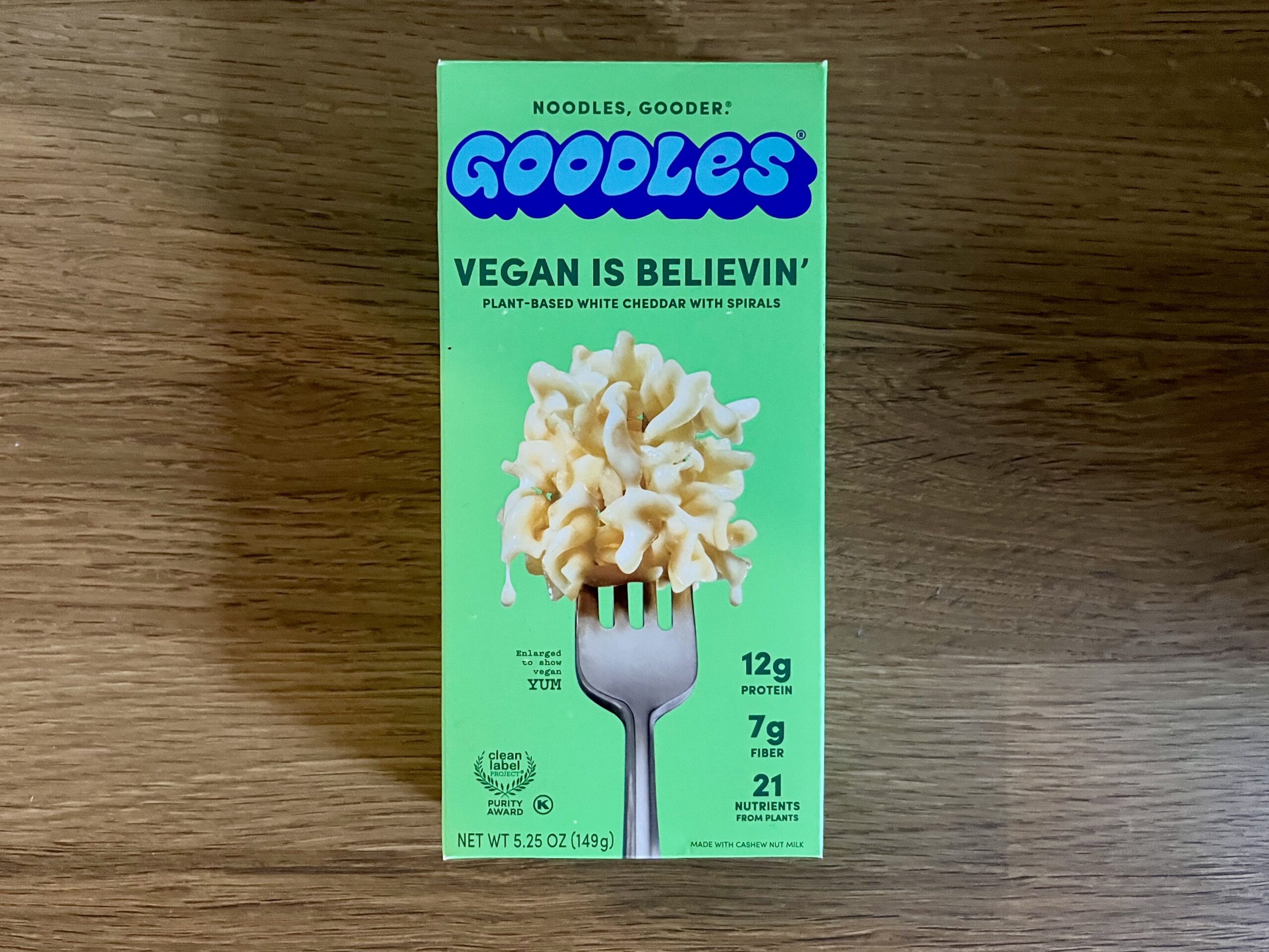 3. Vegan Is Believin’ (Plant-Based White Cheddar With Spirals)