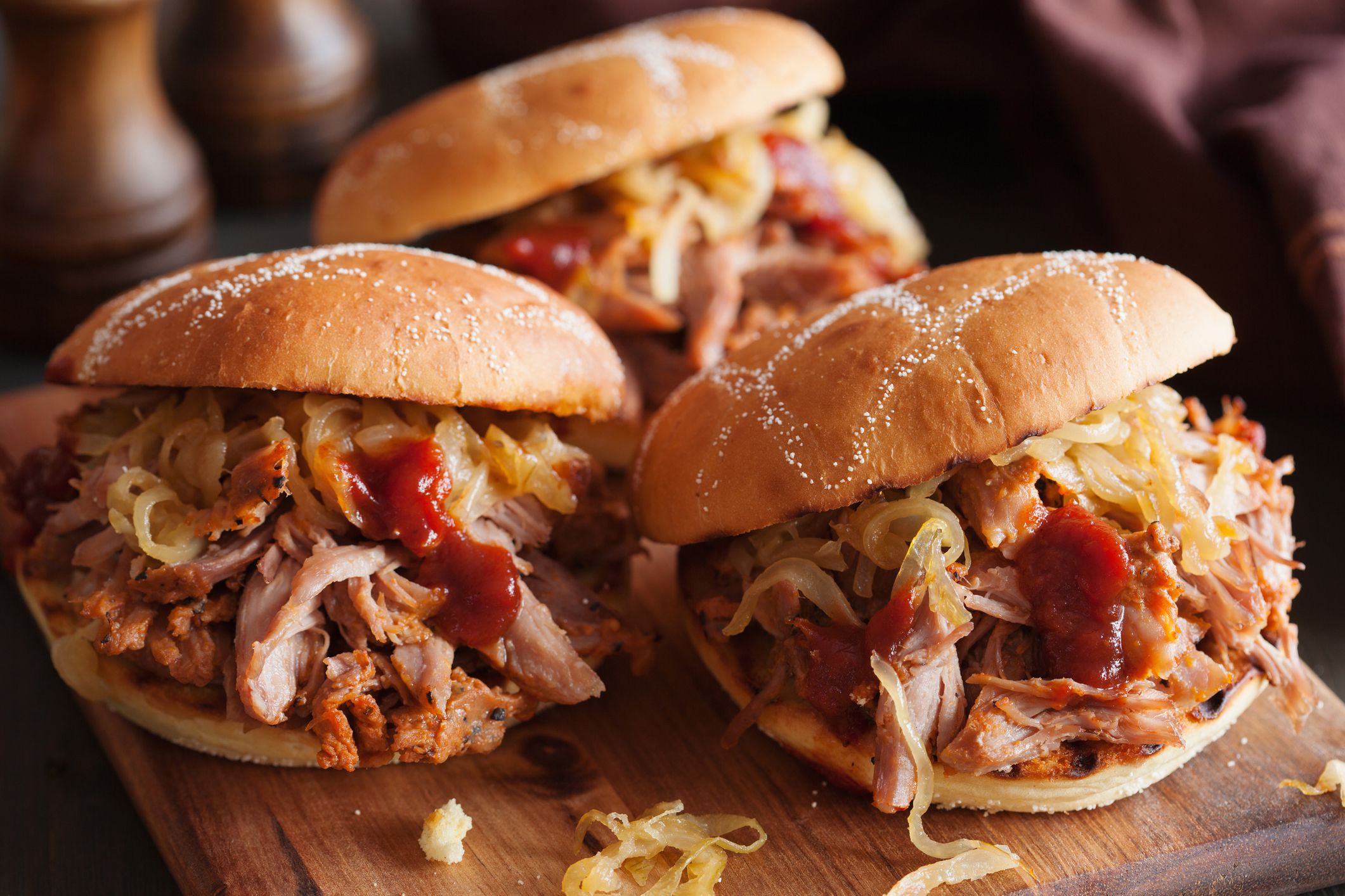 pulled-pork sandwich
