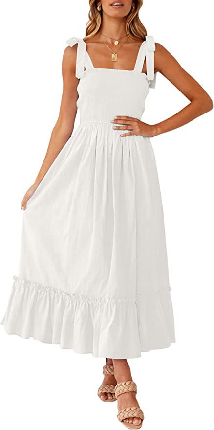 Summer Boho Spaghetti Strap Dress