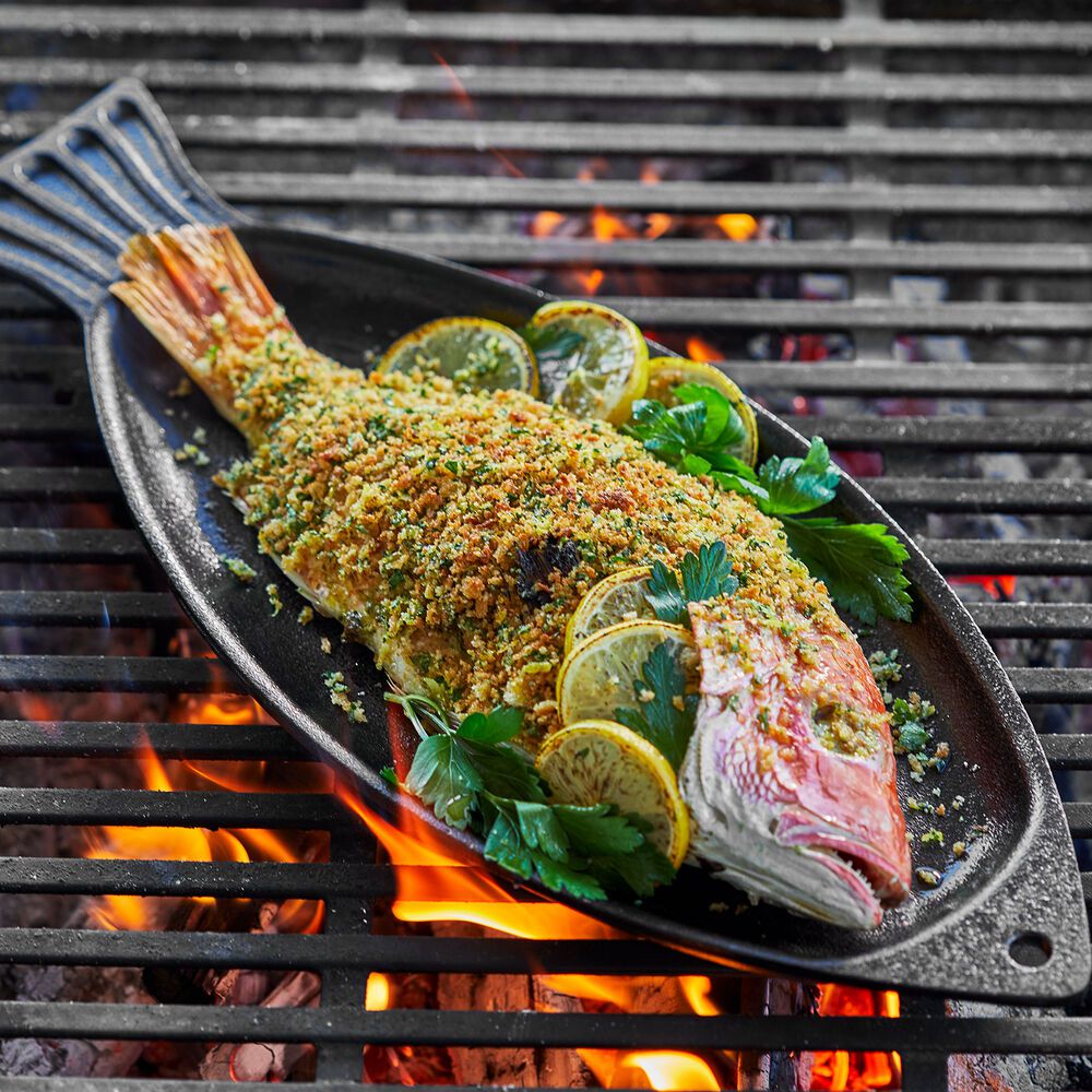Cast Iron Fish Pan