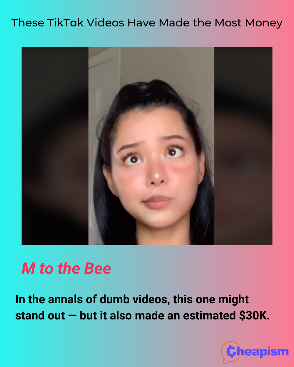Bella Poarch's M to the Bee TikTik Video