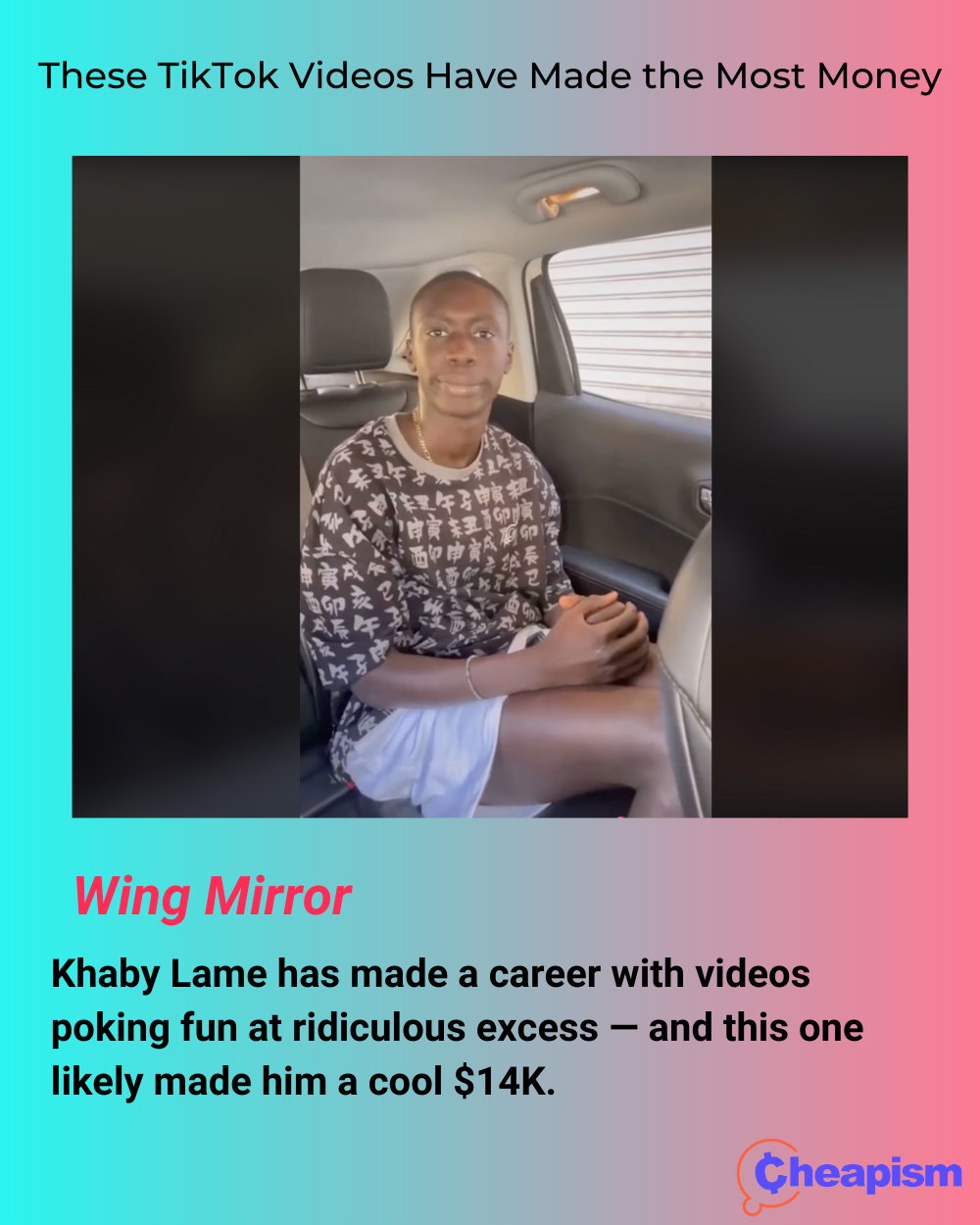 Khaby Lame's Wing Mirror TikTik Video