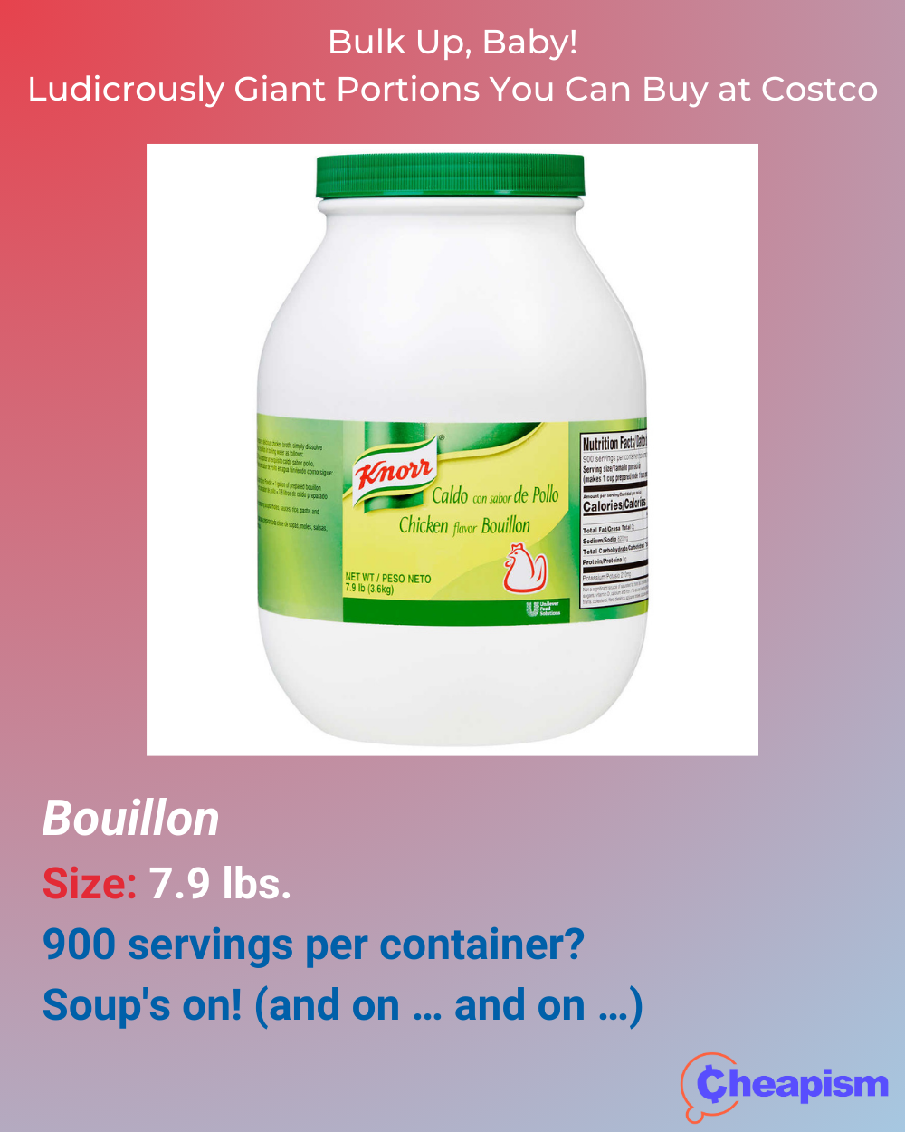 Knorr Chicken Bouillon, 7.9 lbs
