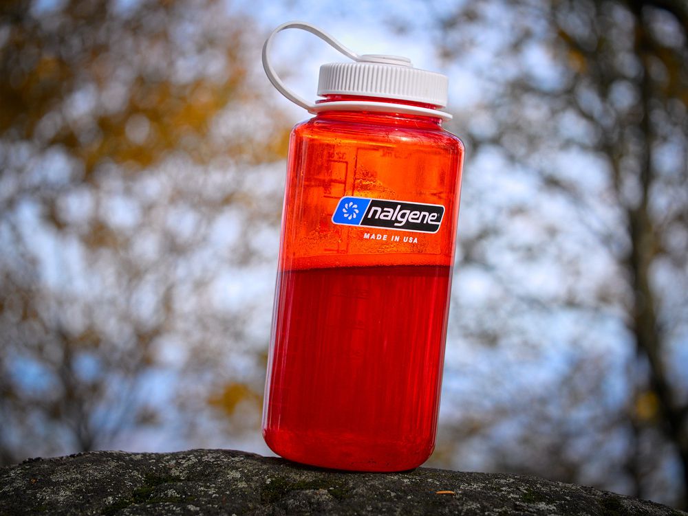 Orange Nalgene Water Bottle