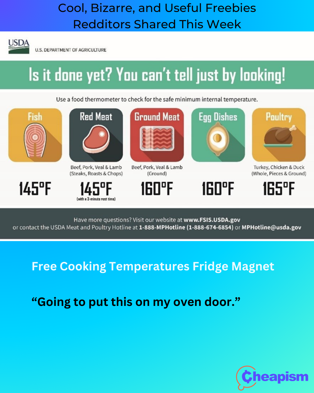USDA Food Safety & Inspection Service Magnet
