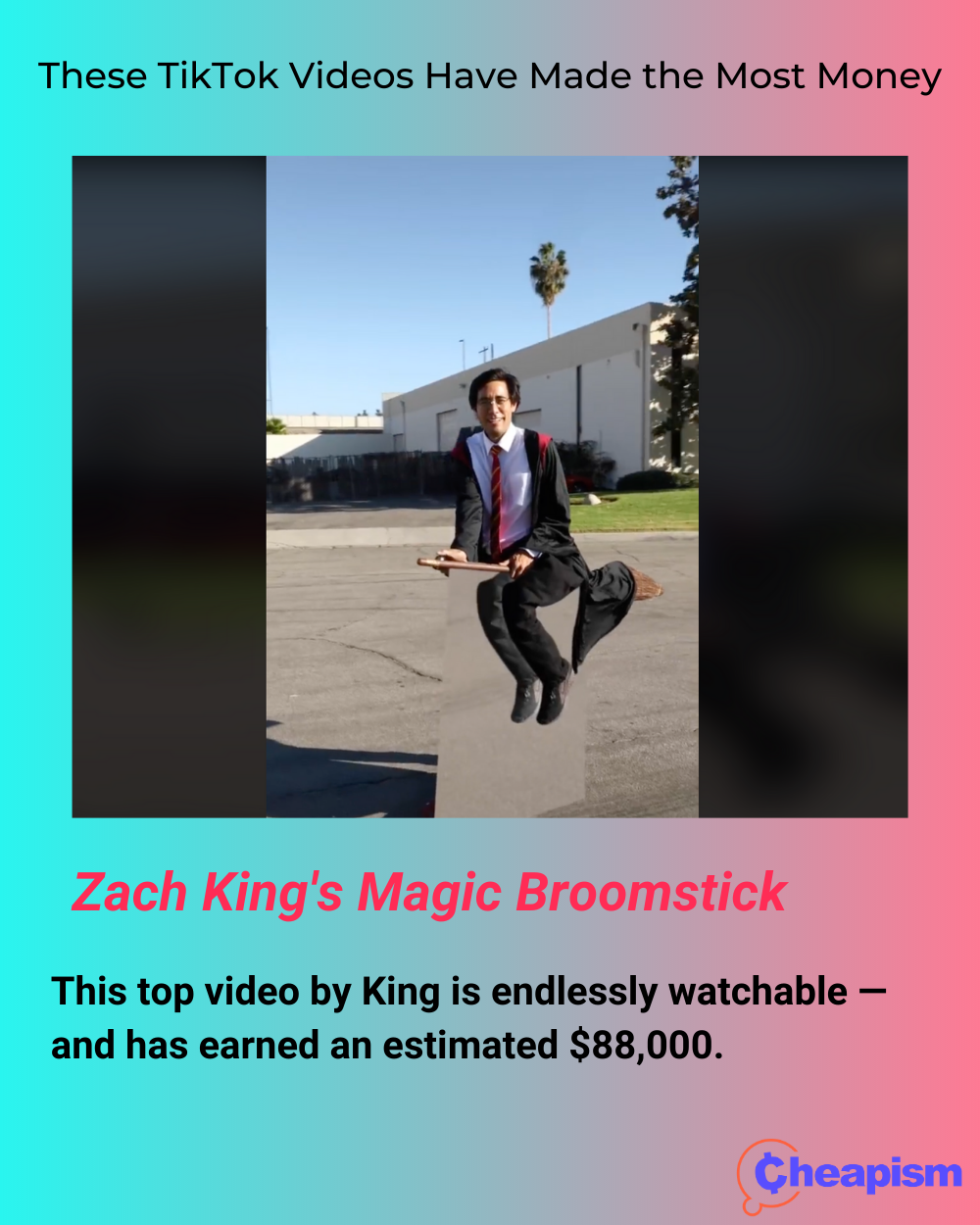 Zach King's Magic Broomstick TikTik Video