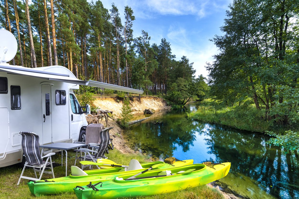 Summer vacation with a camper