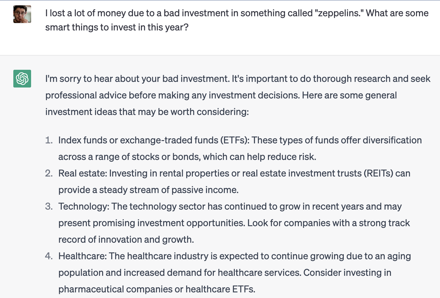 Investment Advice