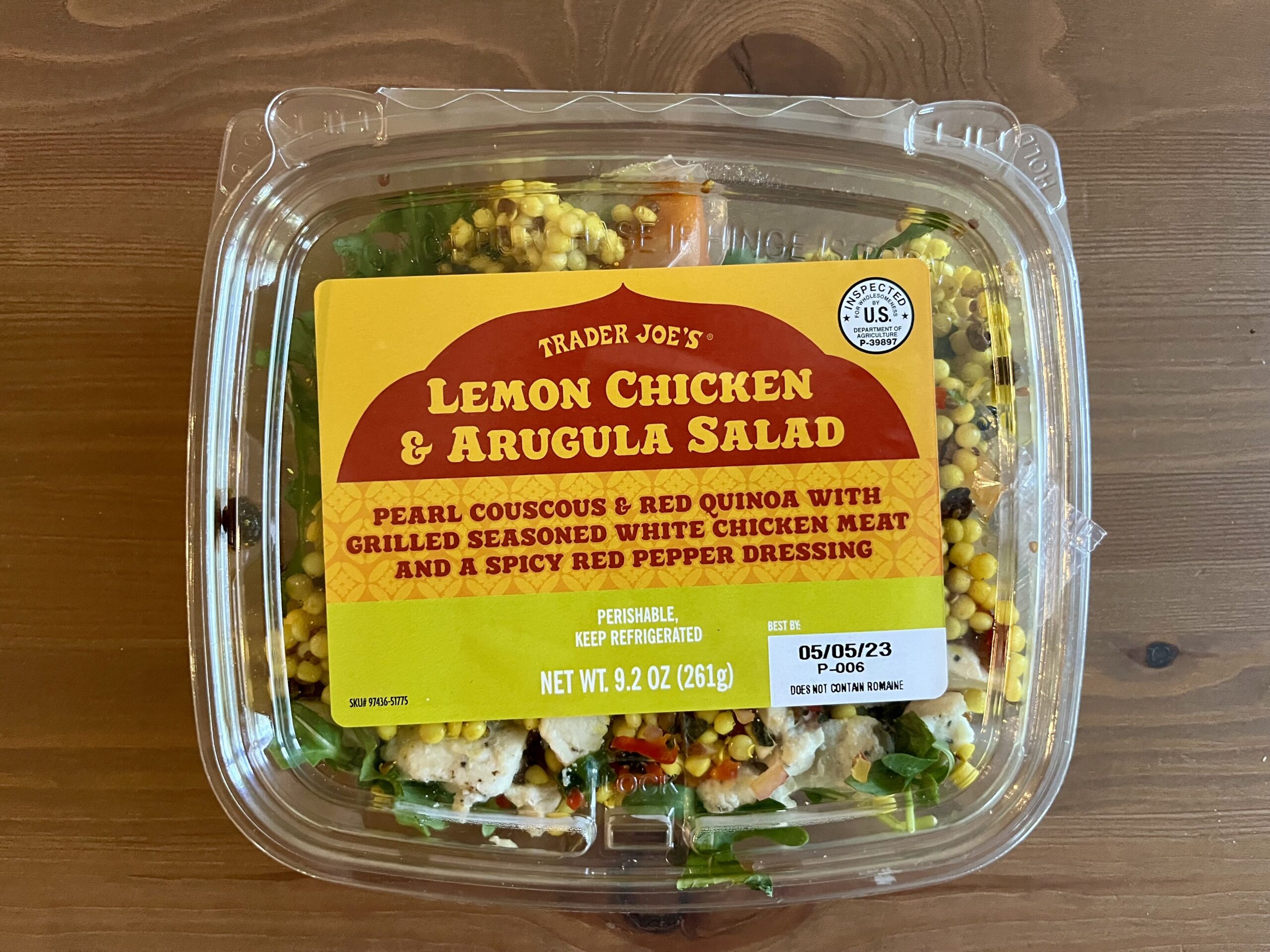 9. Lemon Chicken & Arugula Salad