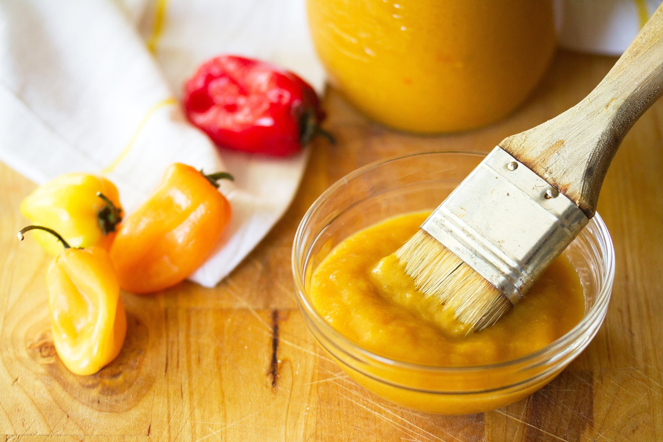 Peach Habanero Barbecue Sauce