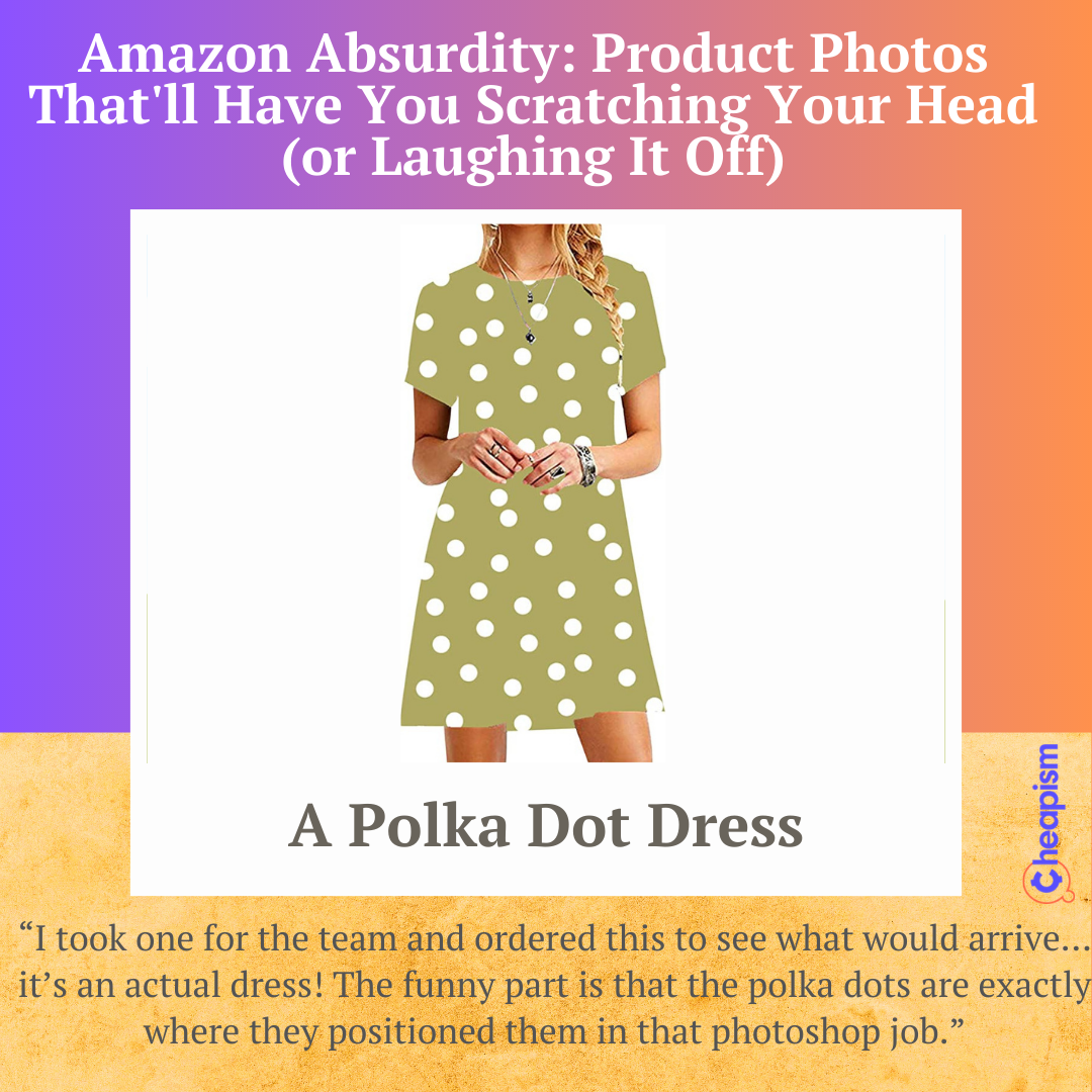 This Patterned Shirt Dress is one of the most ridiculous product pictures on amazon, it is clearly photoshop!