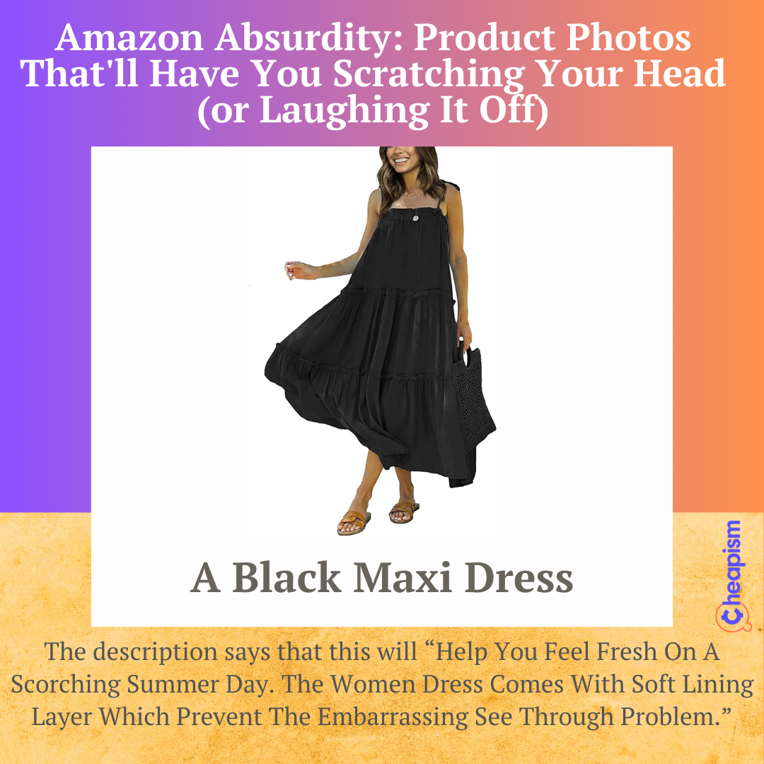 This Summer Dress on Amazon just looks so strange, how is it floating in that way?