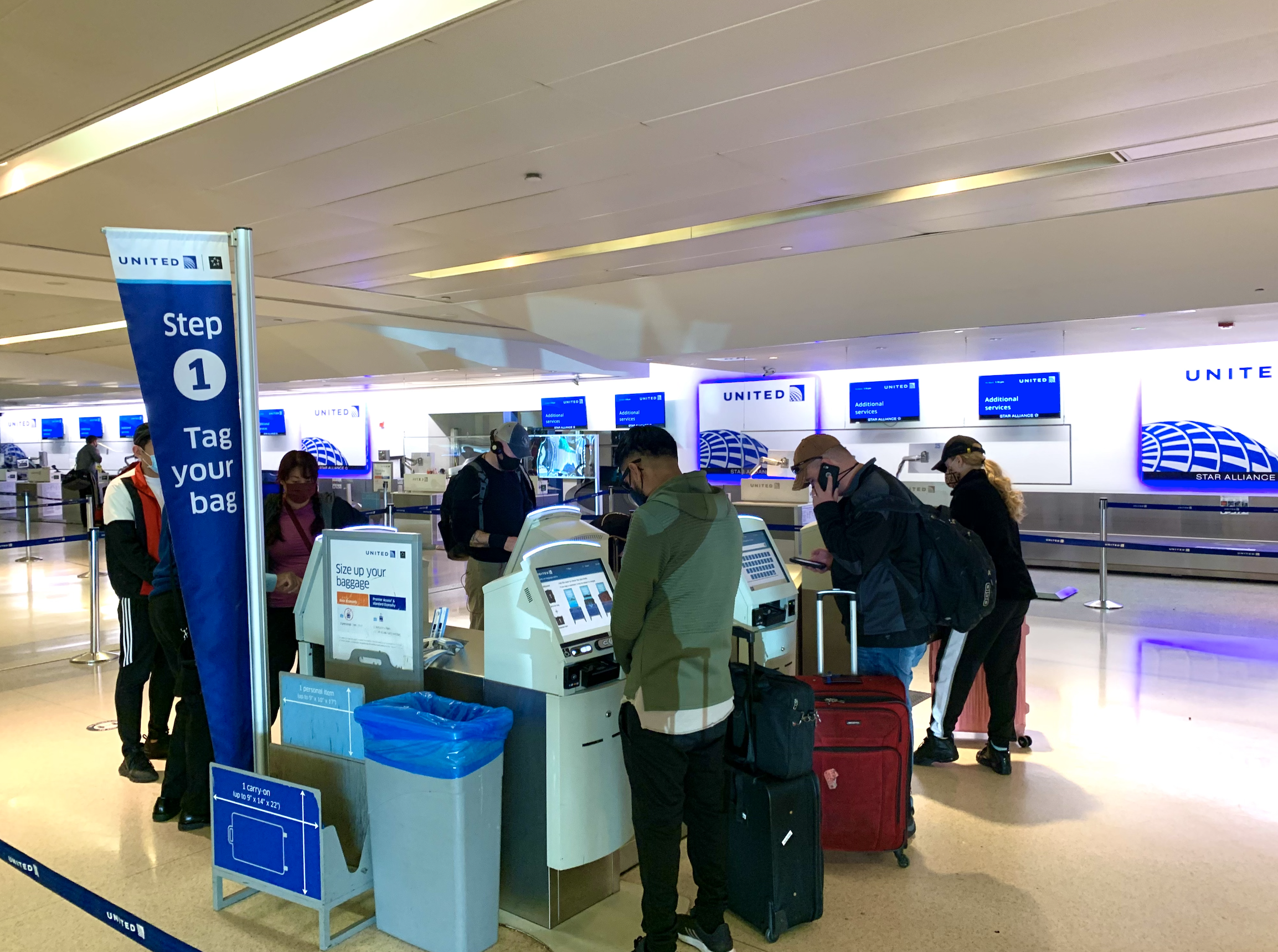 Checking In at the Kiosk