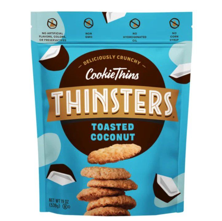 Bag of Thinsters toasted coconut cookies