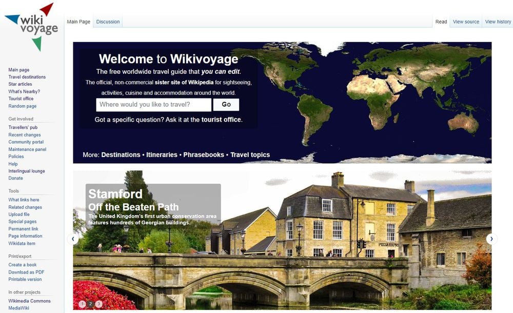 Wikivoyage Home Page