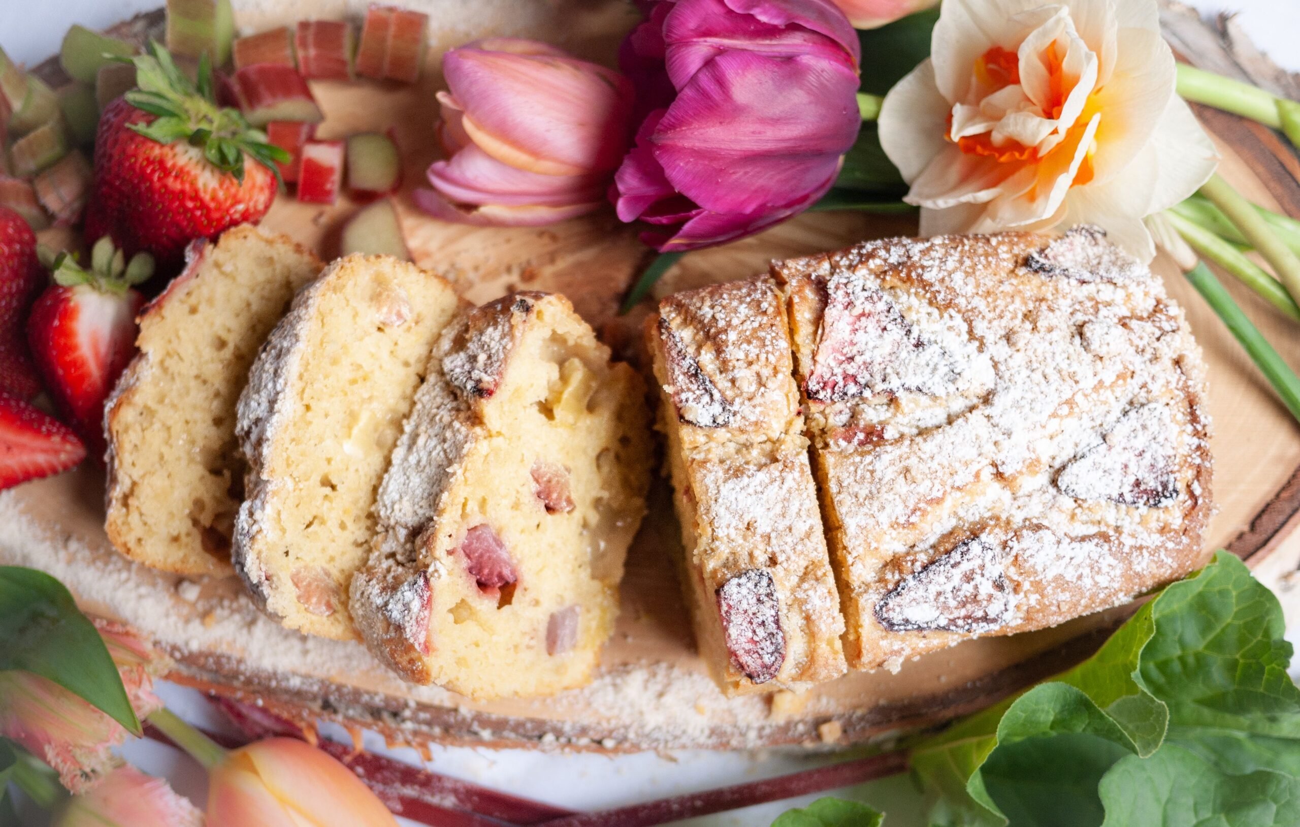 Strawberry Rhubarb Cake