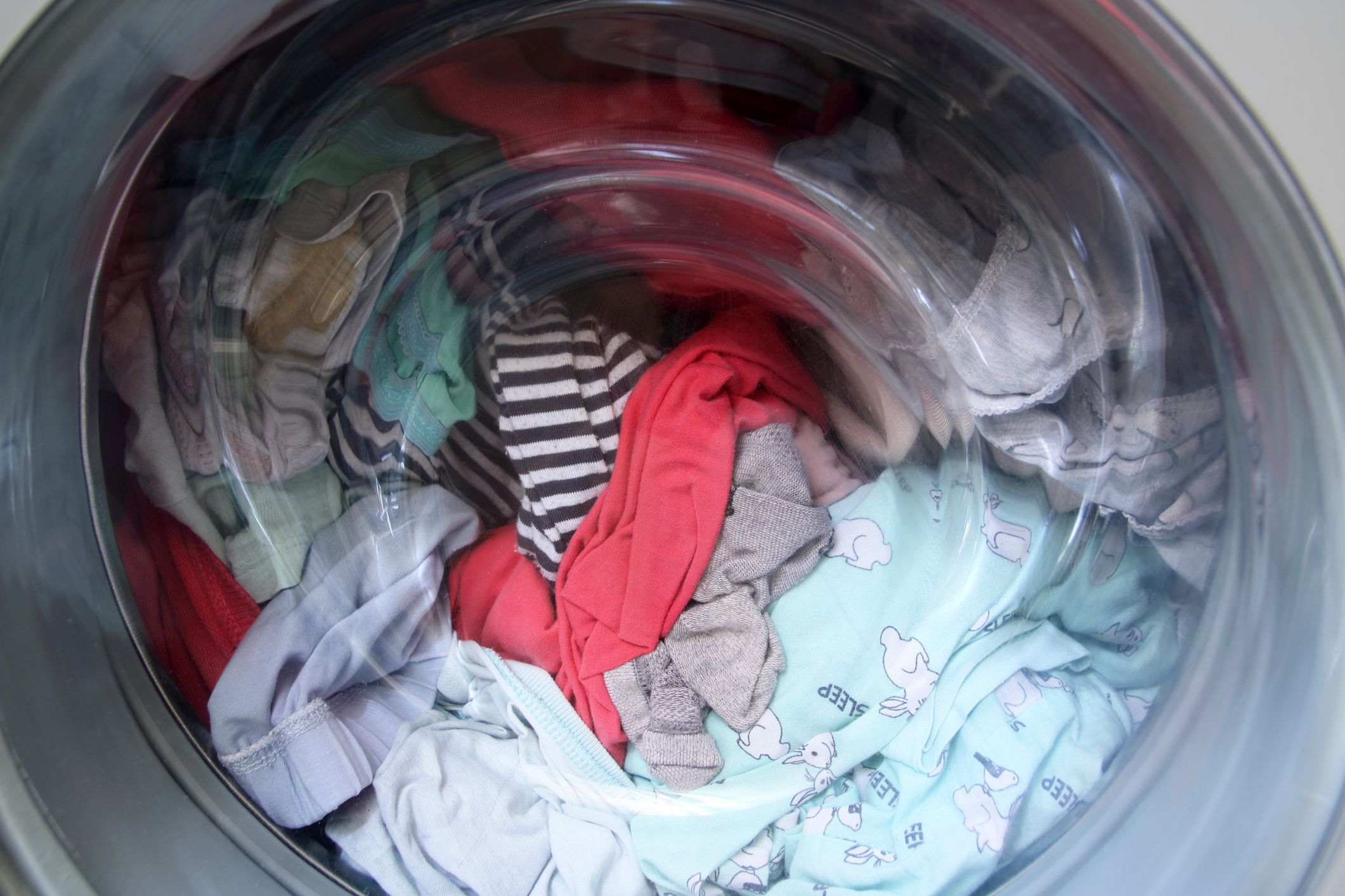 A fully loaded washing machine